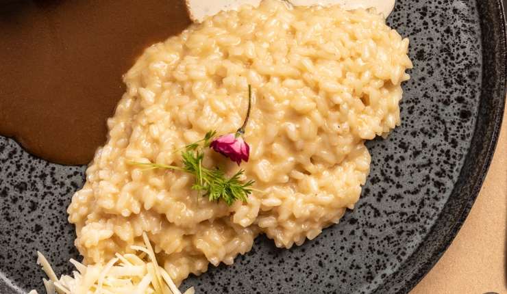 Risotto cacio e pepe