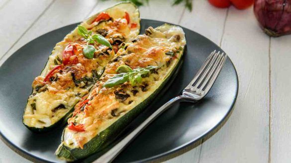 Zucchine ripiene senza carne