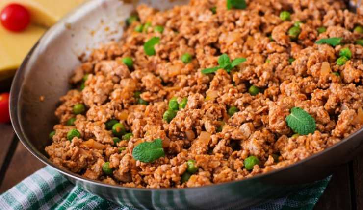 Carne macinata in padella