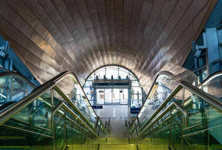 Interno metro di Dubai