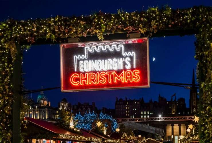 Mercatino di Natale a Edimburgo