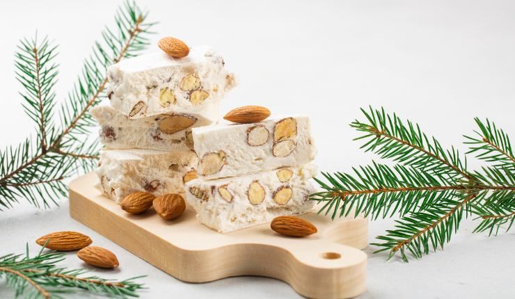 Torrone bianco di mandorle fatto in casa