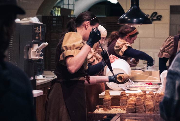 Trdelník preparato in negozio