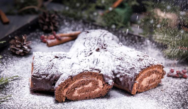 Tronchetto al cioccolato ricetta