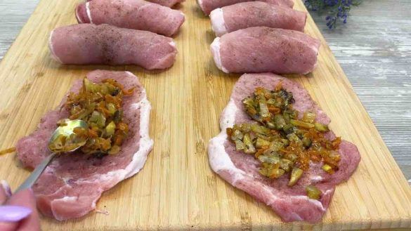 Braciole di maiale ripiene