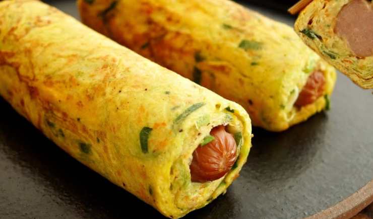 Involtini di salsiccia e verdure