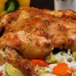 Pollo intero con riso