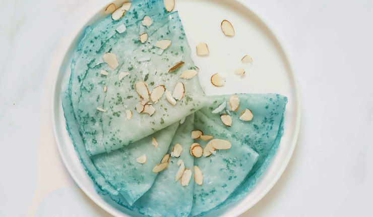 Ricetta crepes blu proteiche