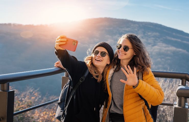 Selfie in vacanza