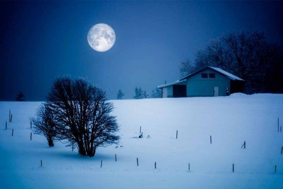 Luna piena della neve