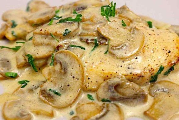 Petto di pollo con funghi