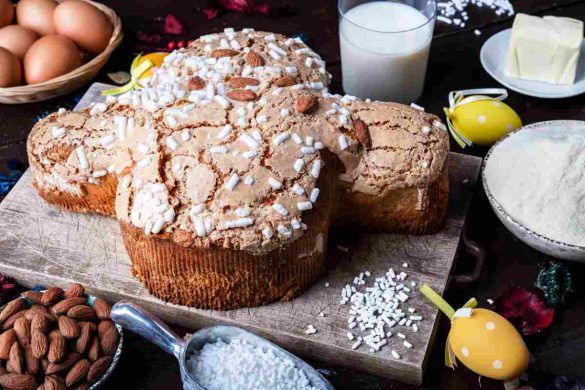 Vino e colomba di Pasqua