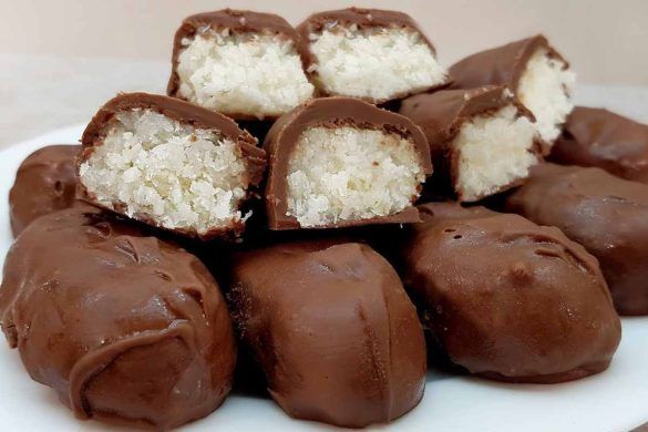 Barretta di cioccolato al cocco senza cottura