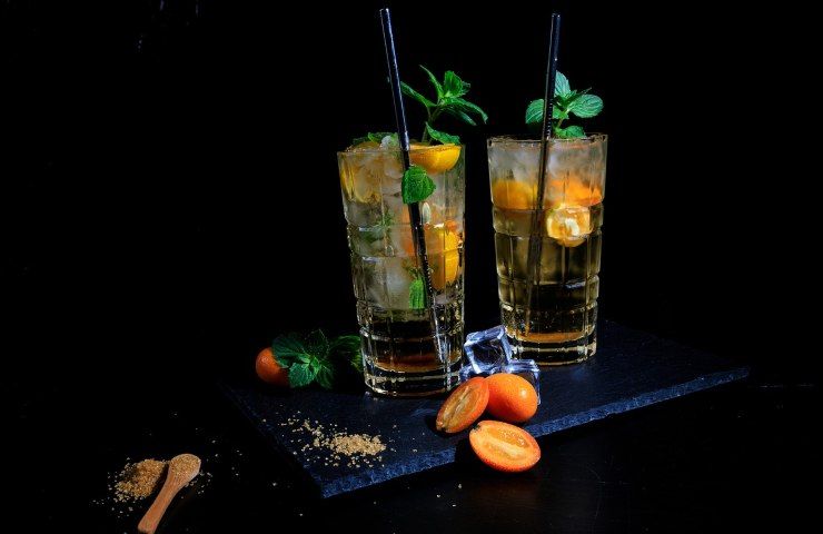 Cocktail con kumquat