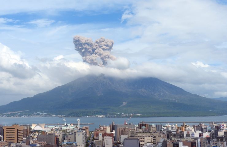 Il vulcano Sakurajima