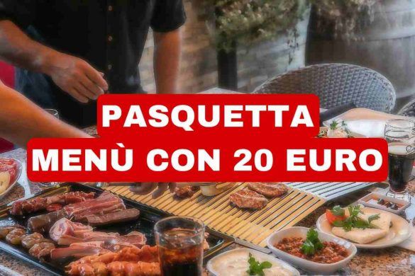 Menù di Pasquetta con 20 euro