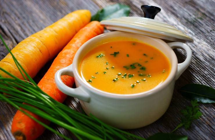 Zuppa di carote e sedano ricetta
