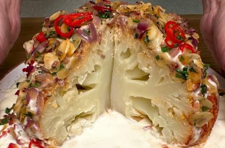 Appetitoso cavolfiore al forno