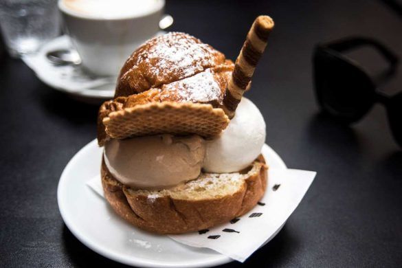 Brioche con gelato a Palermo