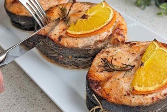 Delizioso salmone al forno