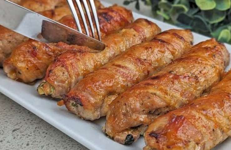 Involtini di carne ripieni