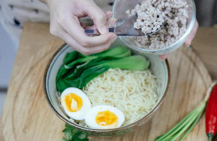 Pak Choi con noodle