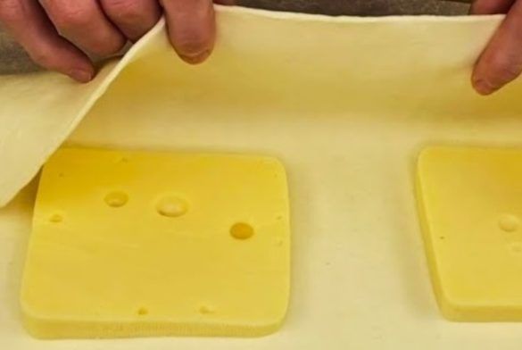 Pasta sfoglia e formaggio
