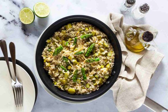 Risotto asparagi e vongole