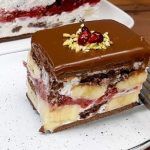 Torta alle fragole e cioccolato