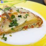 Torta salata con patate e formaggio