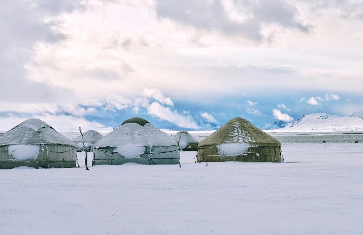 Yurta in inverno