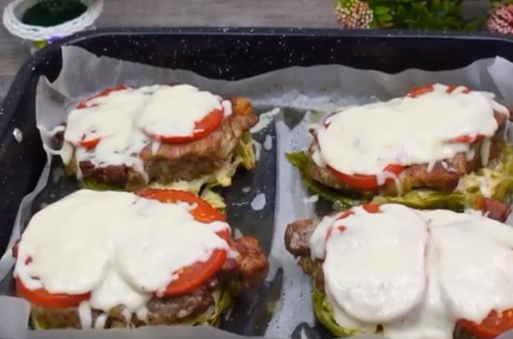 Appetitose bistecche con verdure