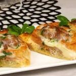 Bocconcini di carne con formaggio filante