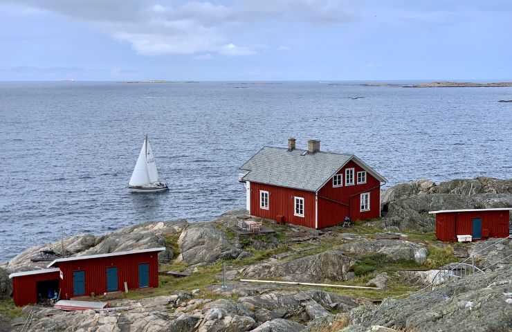 Casa rossa nel Bohuslän