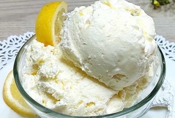 Gelato al limone fatto in casa