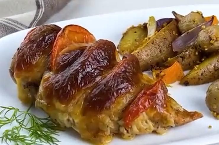 Petto di pollo al forno con patate