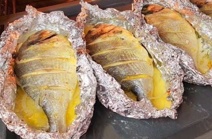 Secondo di pesce al cartoccio