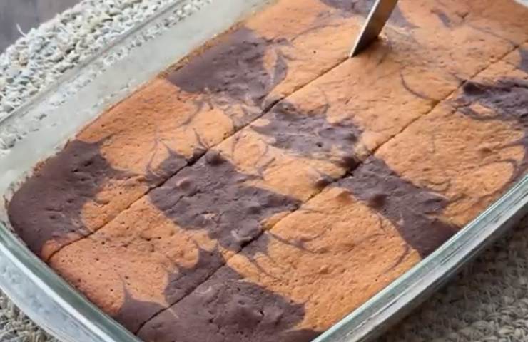 Torta al cioccolato e vaniglia