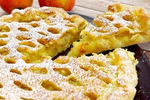Torta di mele a nido di ape