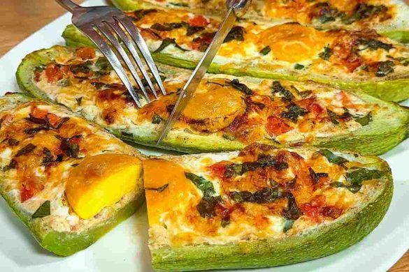 Zucchine al forno ripiene