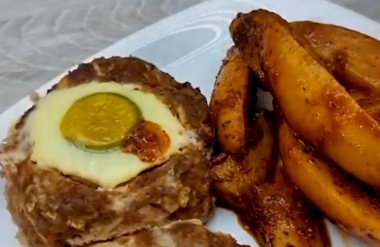 Cestini di carne con patate al forno