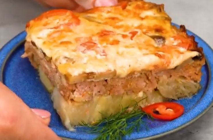 Pasticcio con carne e cavolo