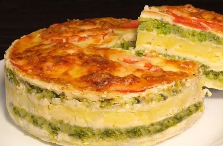 Torta salata con broccoli e patate