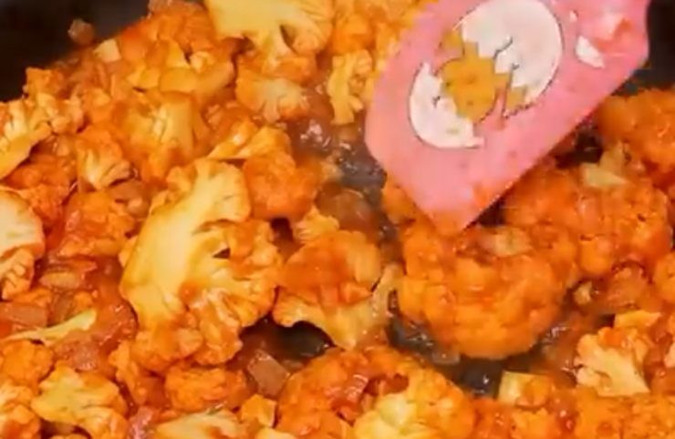 Appetitoso cavolfiore in padella