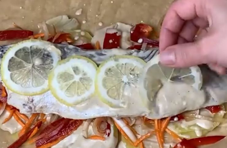 Saporito nasello al forno