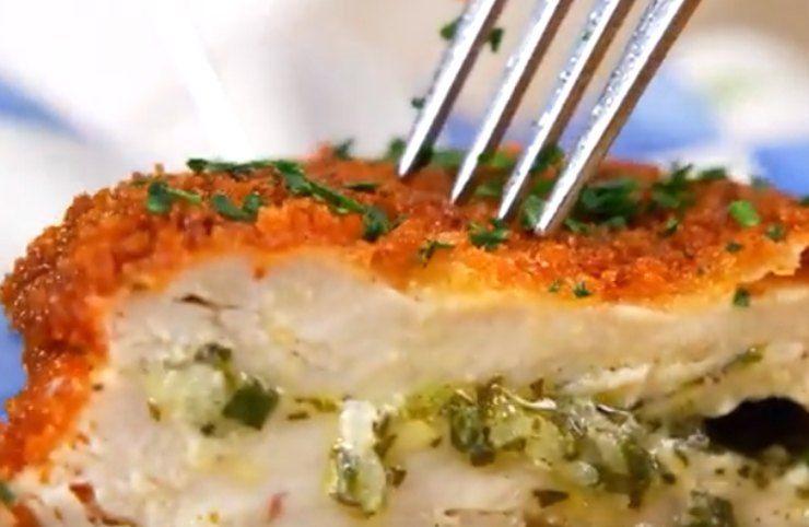 Croccante petto di pollo impanato