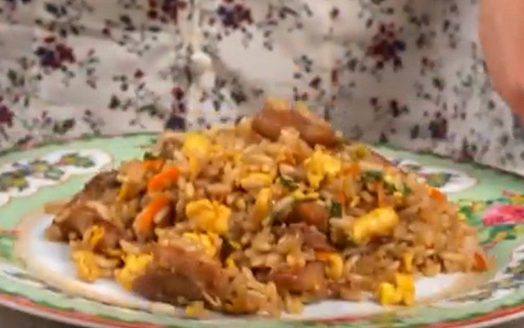 Delizioso riso con pollo