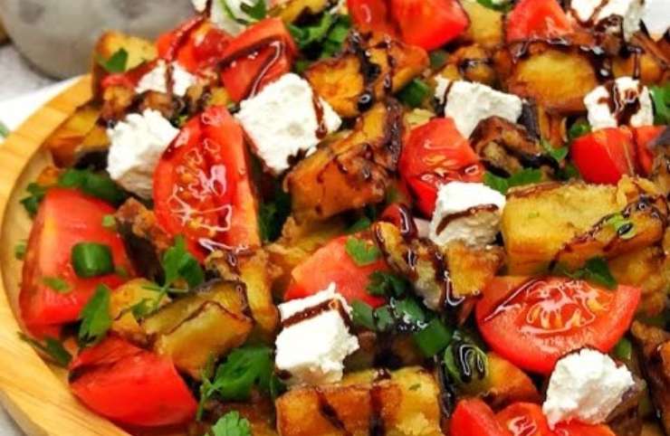 Insalata di melanzane e pomodori