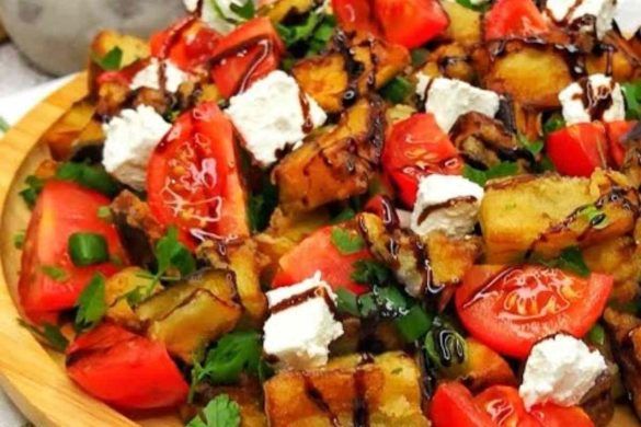 Insalata di melanzane e pomodori