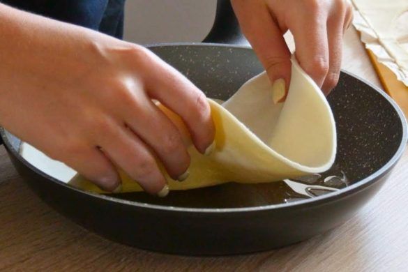 Pasta sfoglia in padella